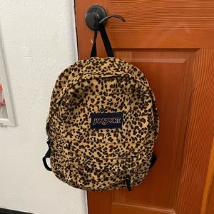 Cheetah print jansport backpack